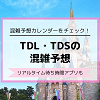 キャステル 【ディズニー混雑予想】2026年6月、7月、8月のTDL・TDSの混み具合は？リアルタイム待ち時間アプリも