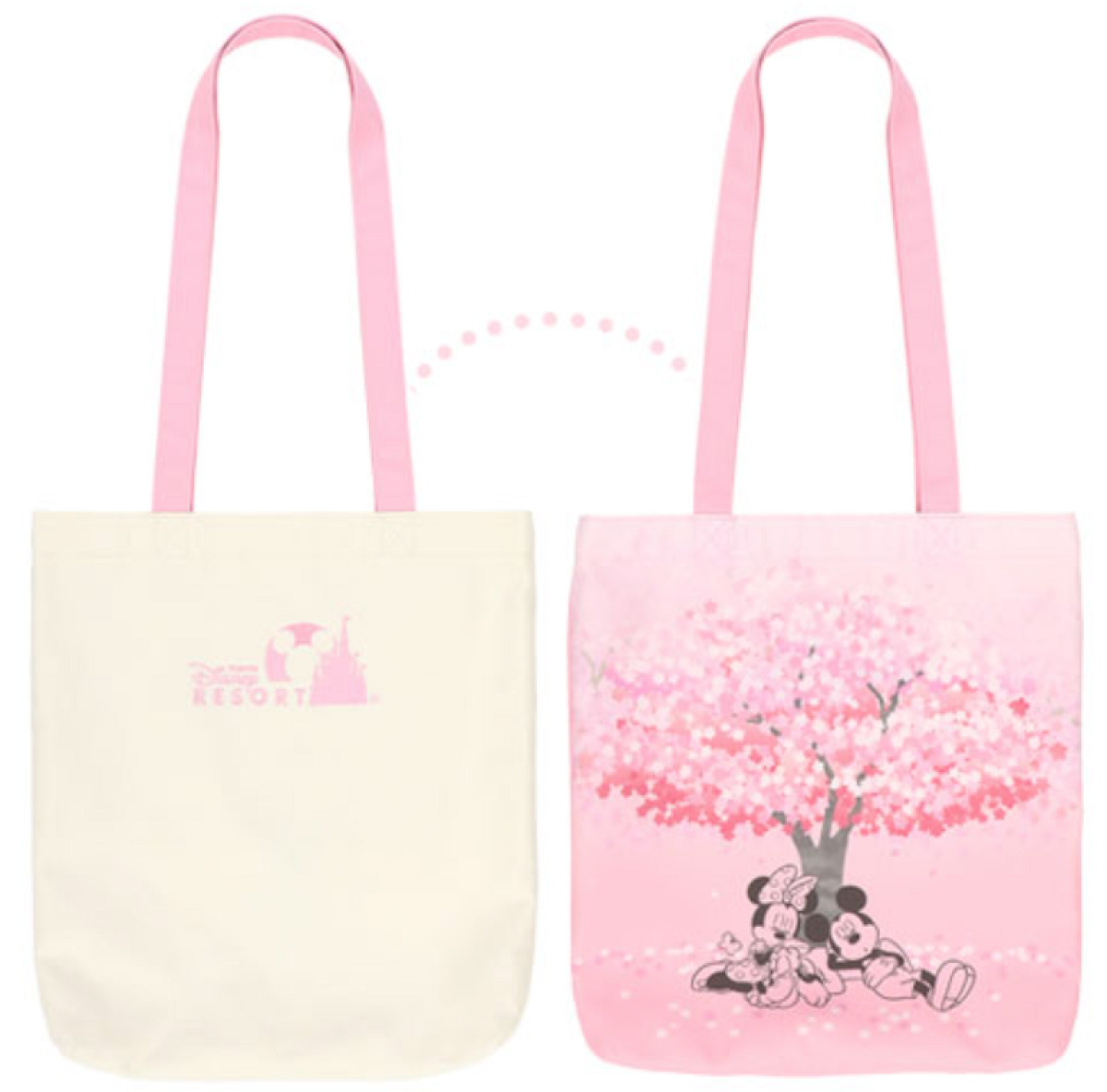 ミッキー&ミニー　桜シリーズ：トートバッグ
