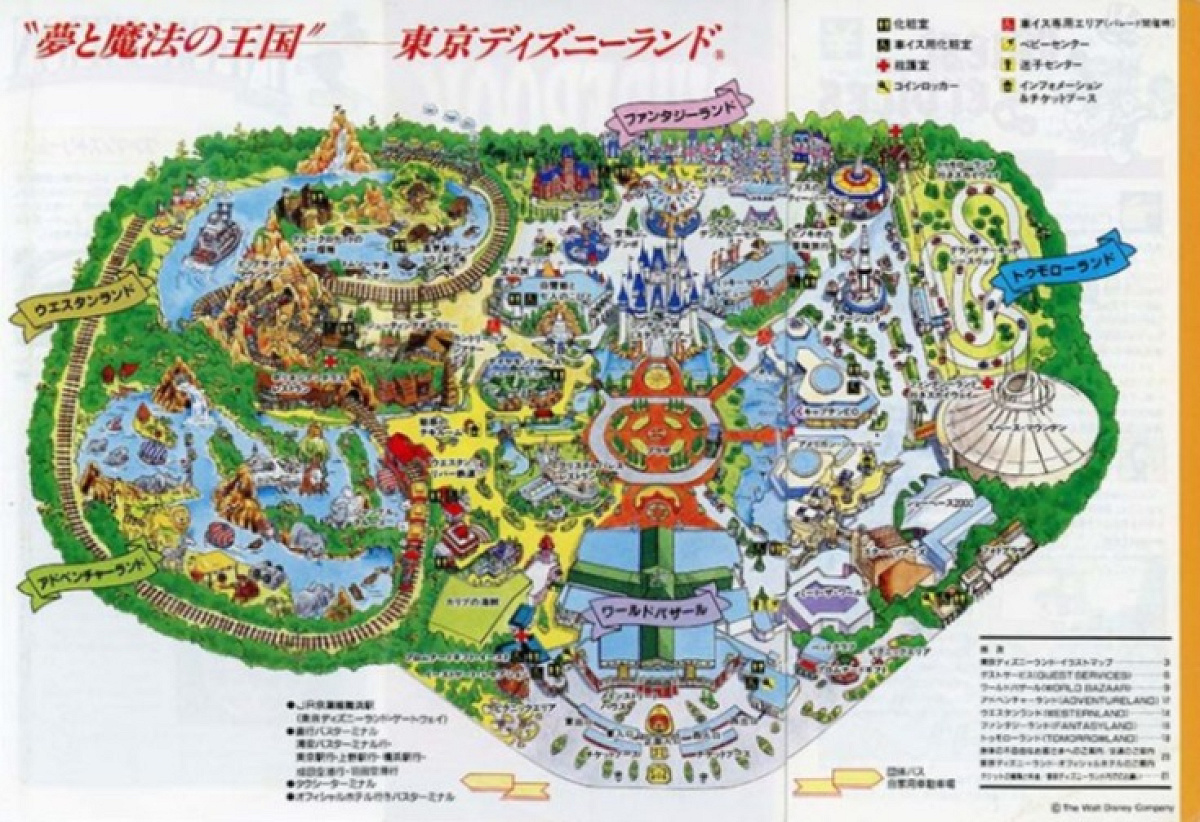 1991年のパークマップ