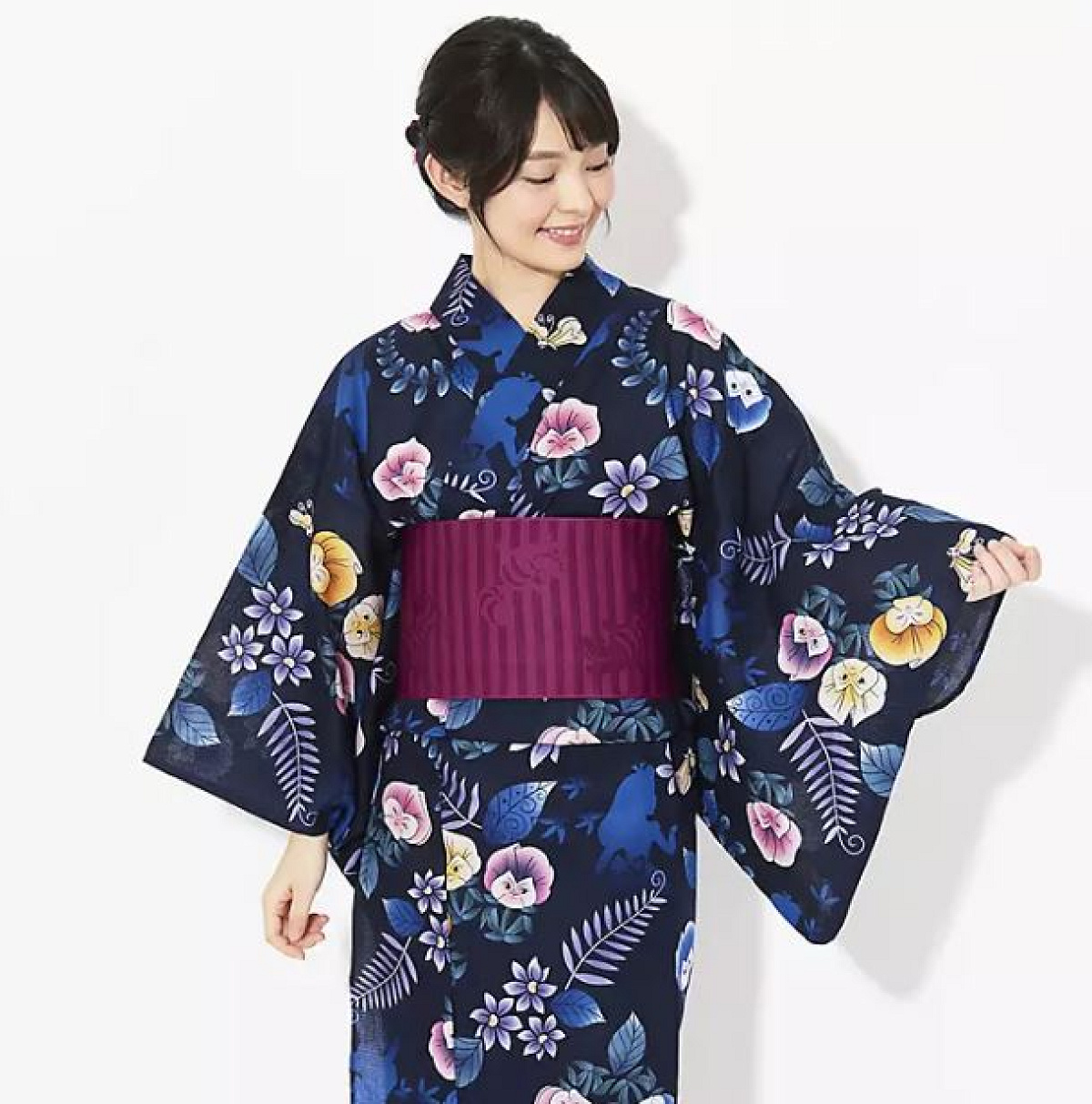 ふしぎの国のアリス浴衣（花柄）| キャステル | CASTEL