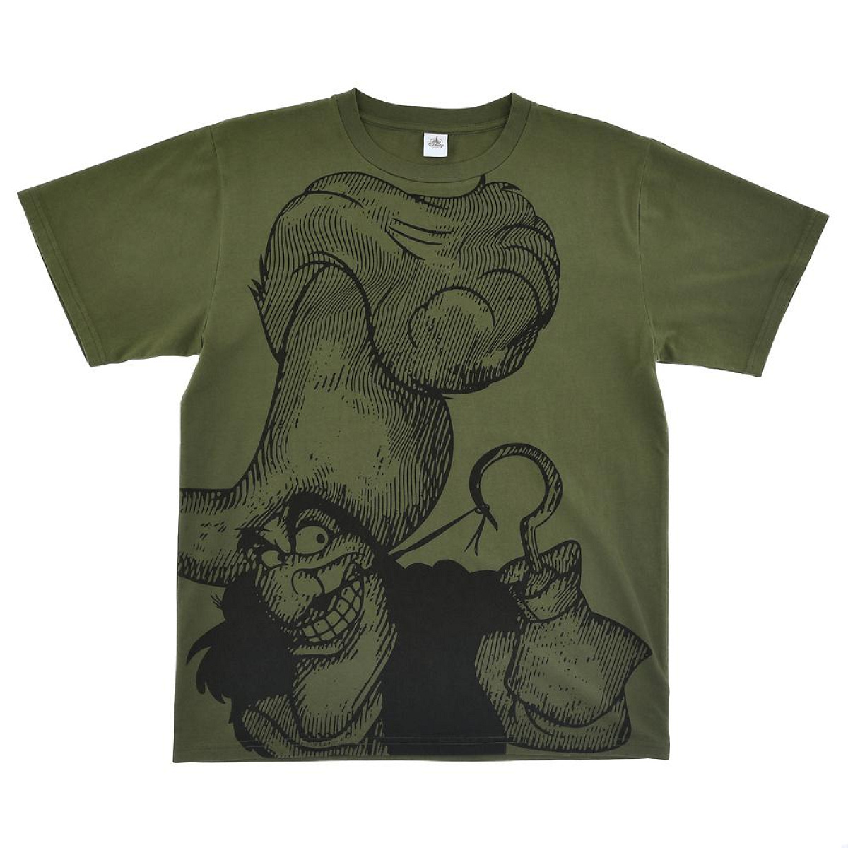 1991年 Disney vintage shirt ディズニー フック船長 古着 Disney ピーターパン フック船長 「Pan vs Hook」 Tシャツ L 古着