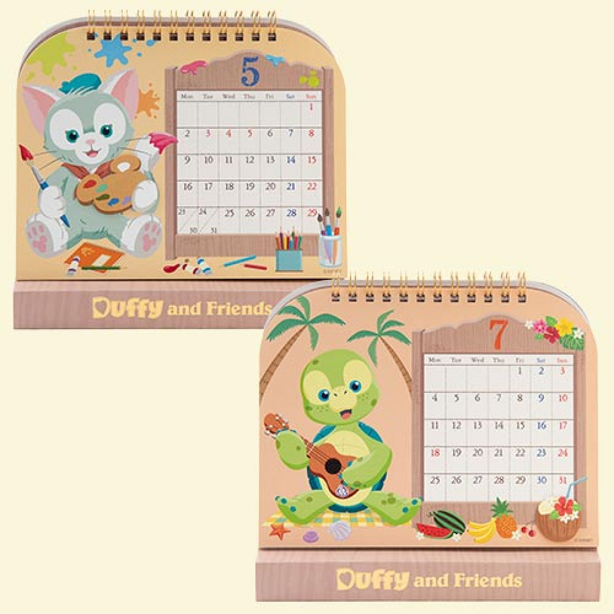 卓上カレンダー（ダッフィー＆フレンズ）| キャステル | CASTEL
