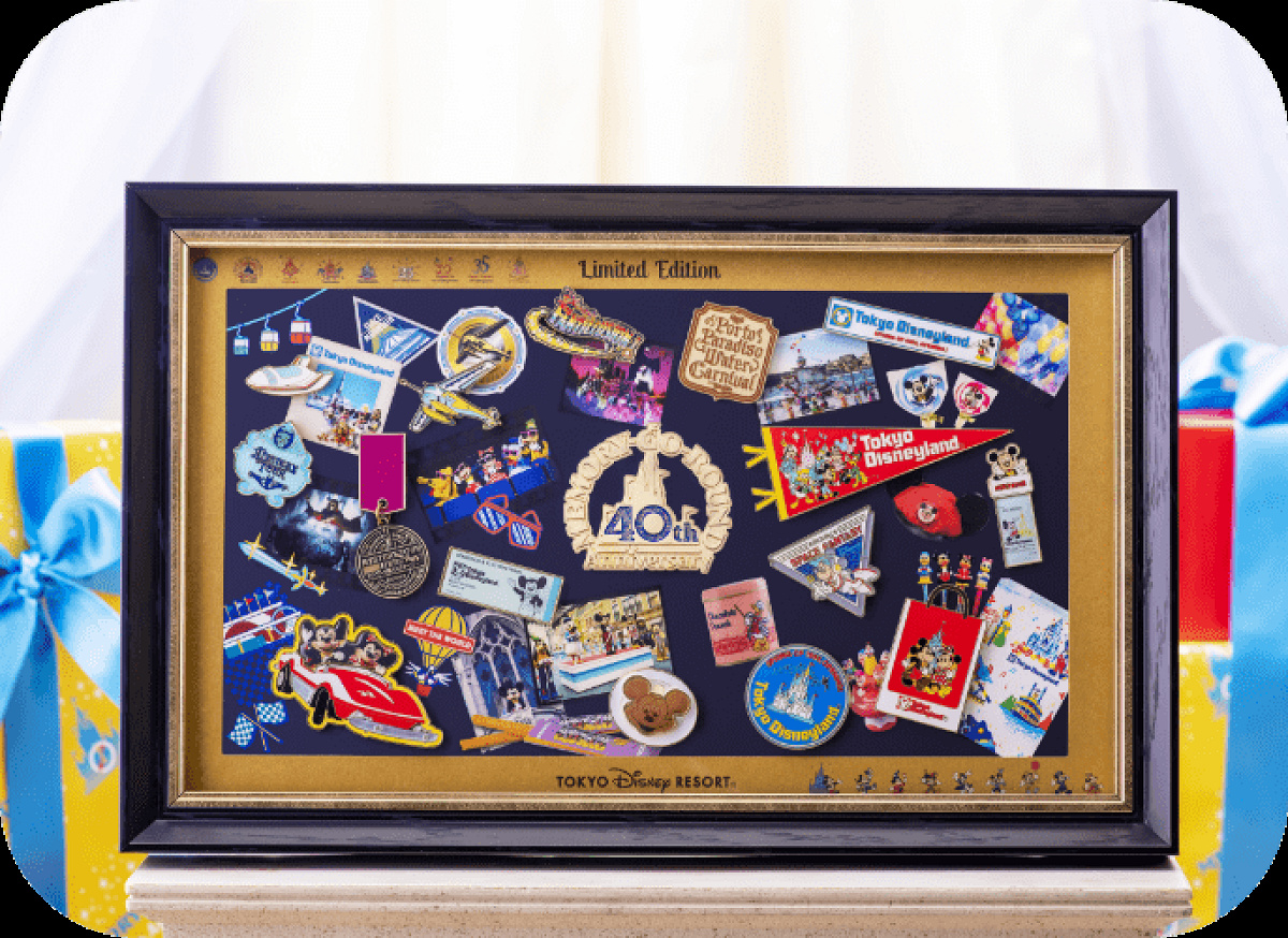 ディズニー40周年予約販売限定グッズ：ピンバッジセット