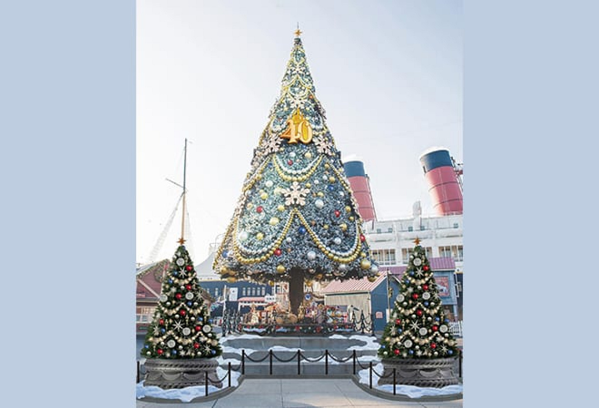 ディズニーシーのクリスマスツリー（2023）