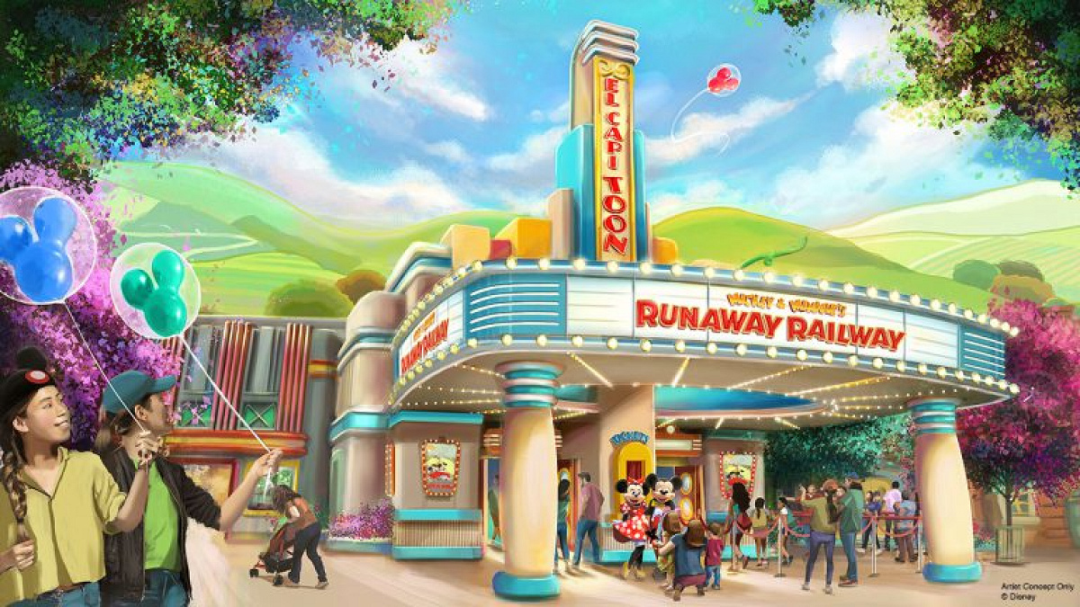 ディズニーランド・パークの「Mickey&Minnie’s Runaway Railway」エントランスイメージ