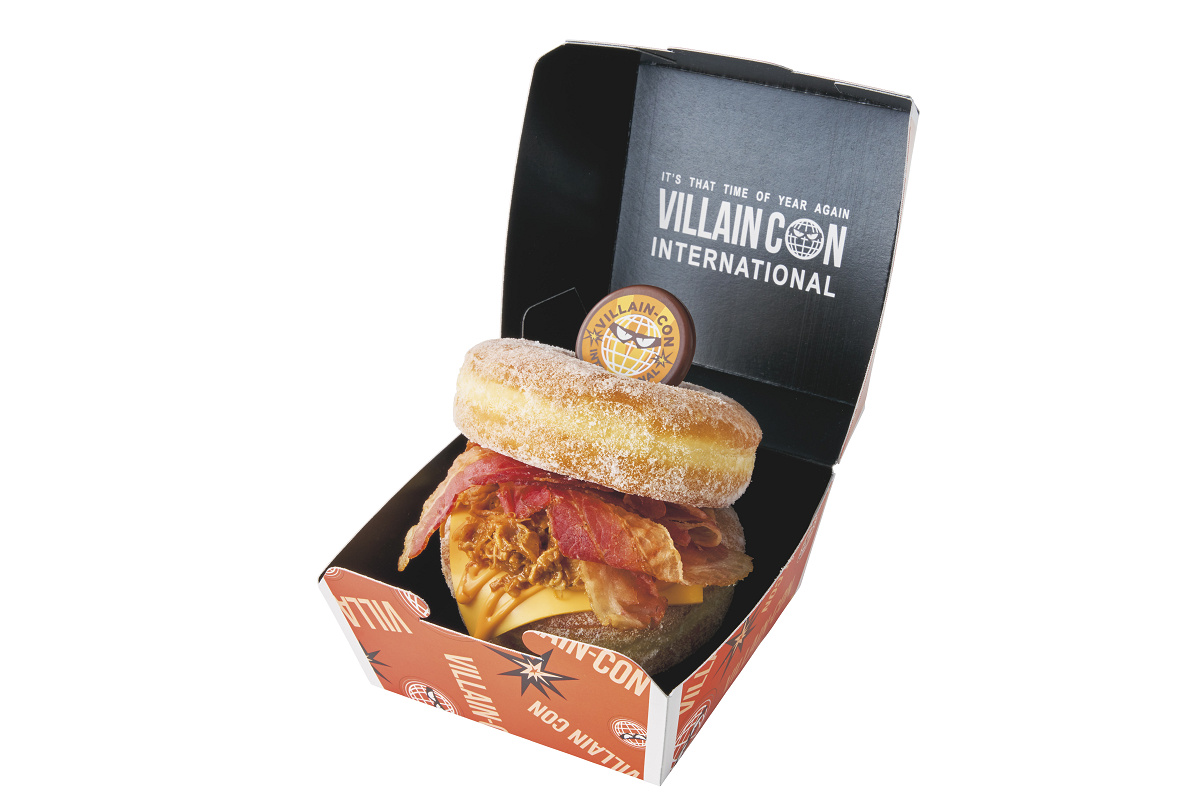 大悪党のためのドーナツ・バーガー～BBQ ポーク&ベーコン～