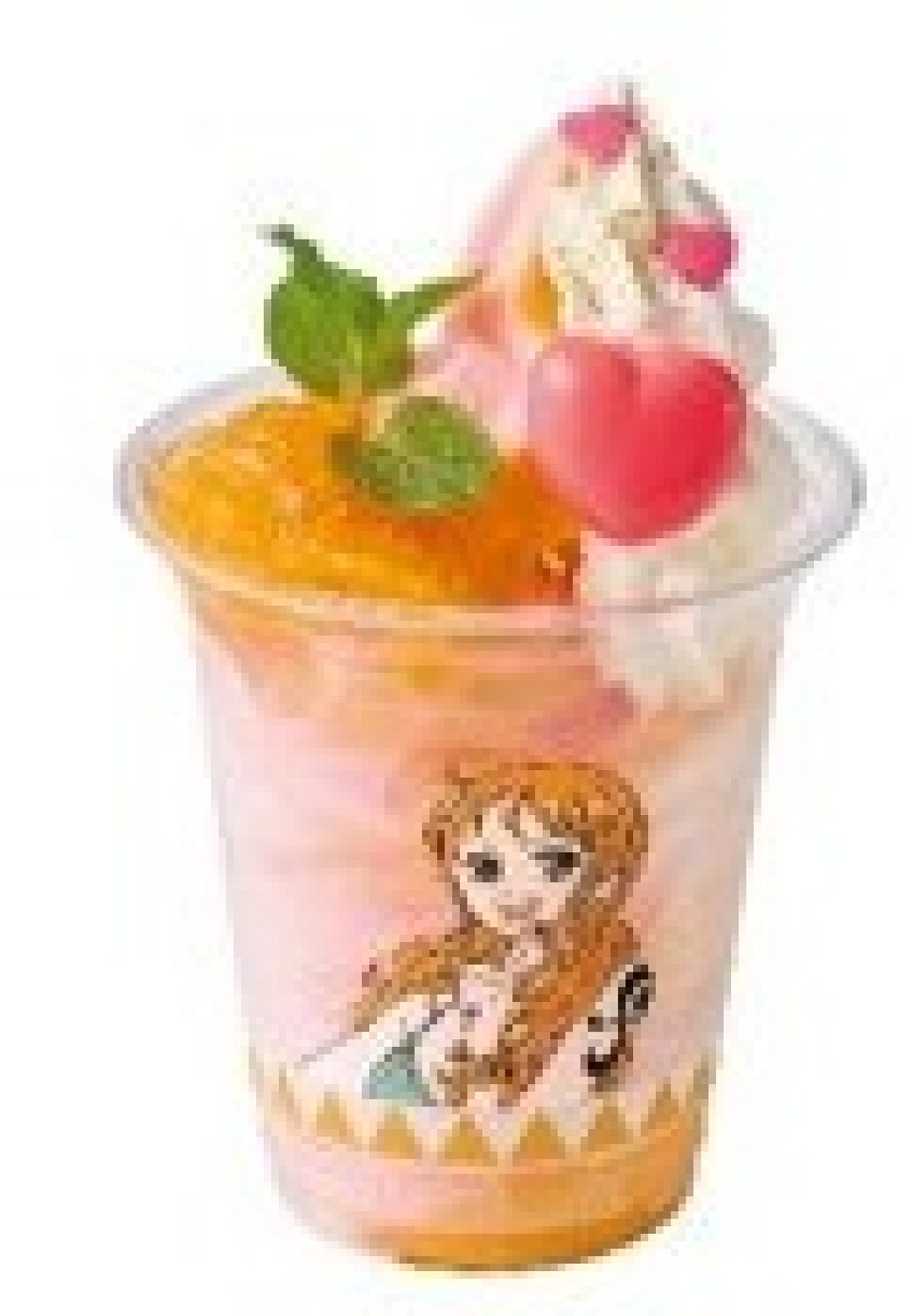 ナミさんへ捧げるフローズン・スムージー ブランマンジェ添え ～みかん&ピーチ～
