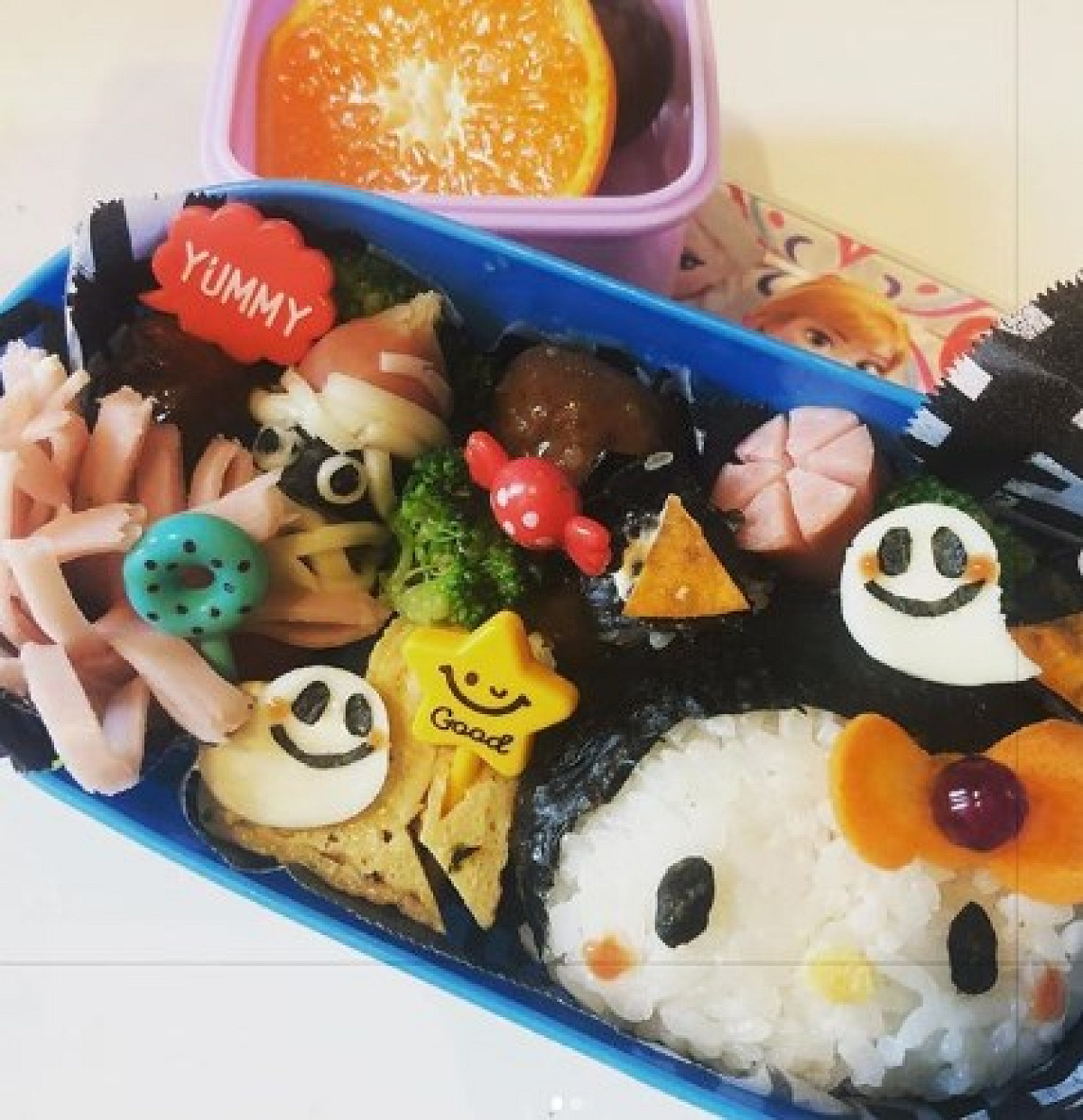 ハロウィン風キティちゃん弁当