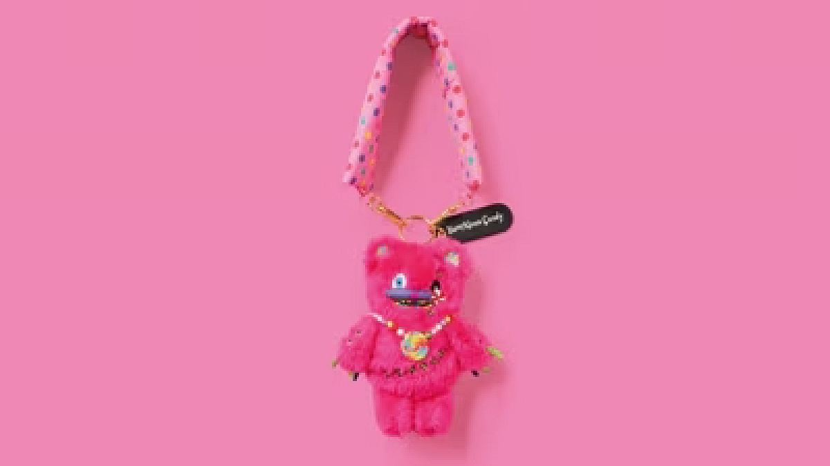 ハミクマキャンディ ストラップ付きマスコットキーチェーン