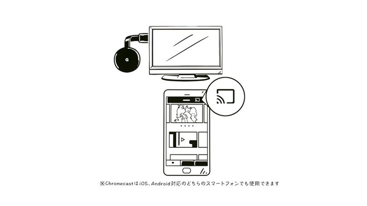 ディズニープラスをテレビで見る方法④：Chromecast
