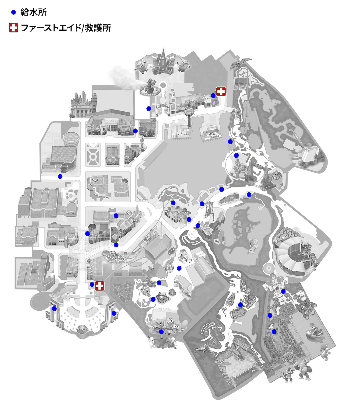 USJの救護室の場所
