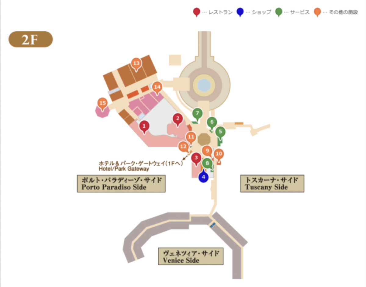 ミラコスタ館内マップ| キャステル | CASTEL ディズニー情報