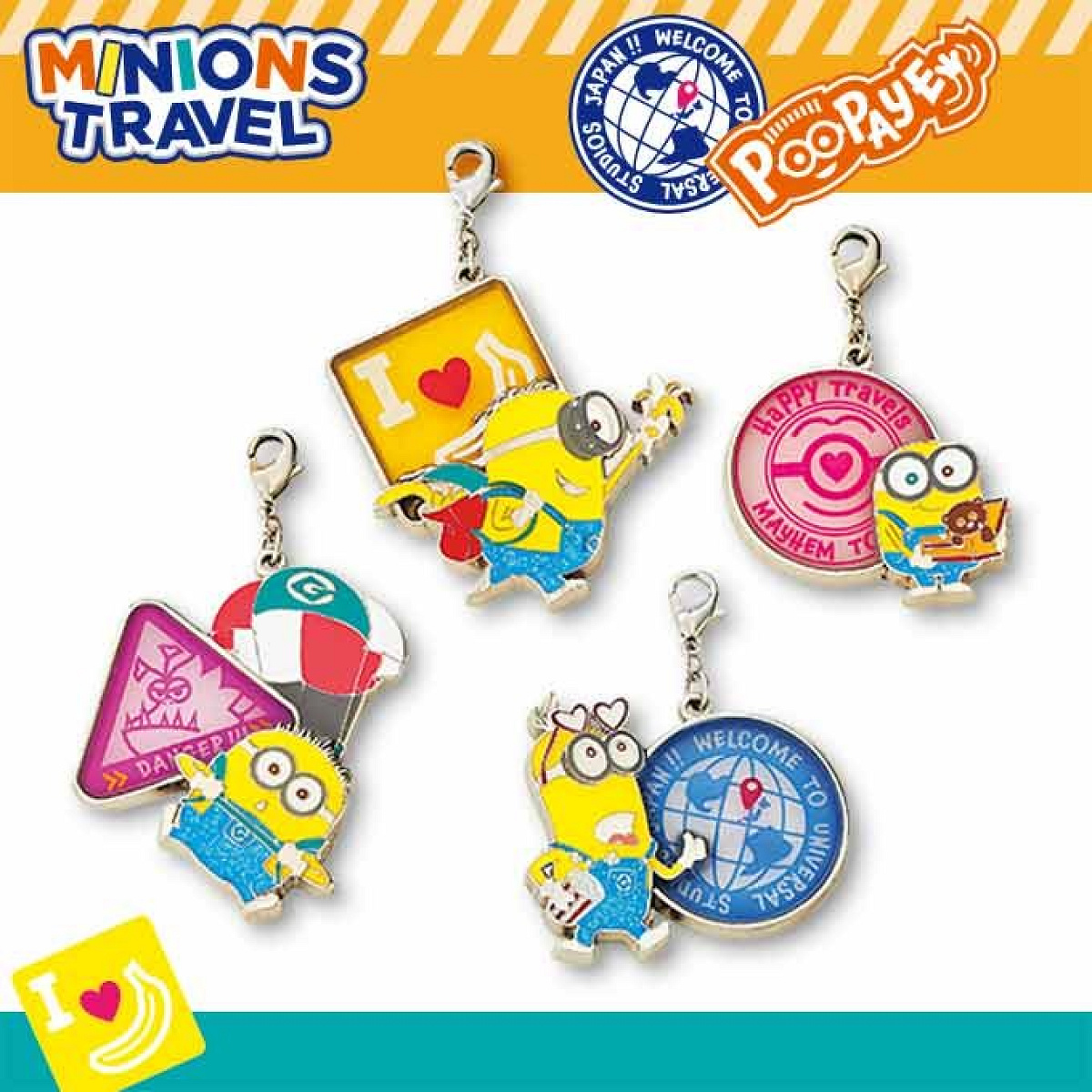 MINIONS TRAVELチャームセット