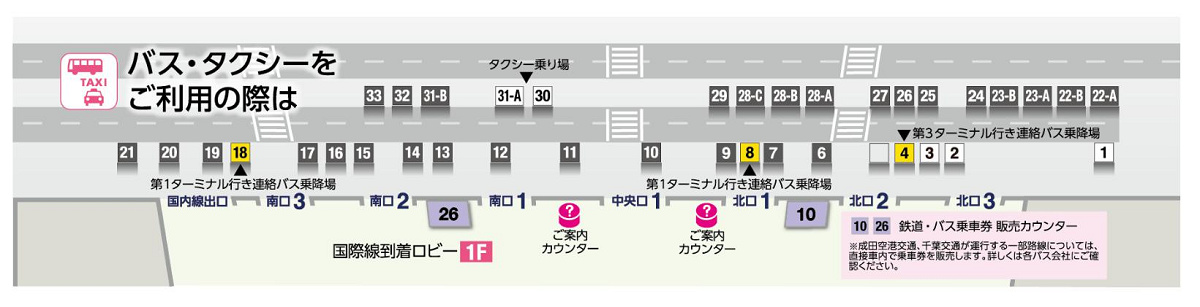 成田空港第2ターミナル館内図