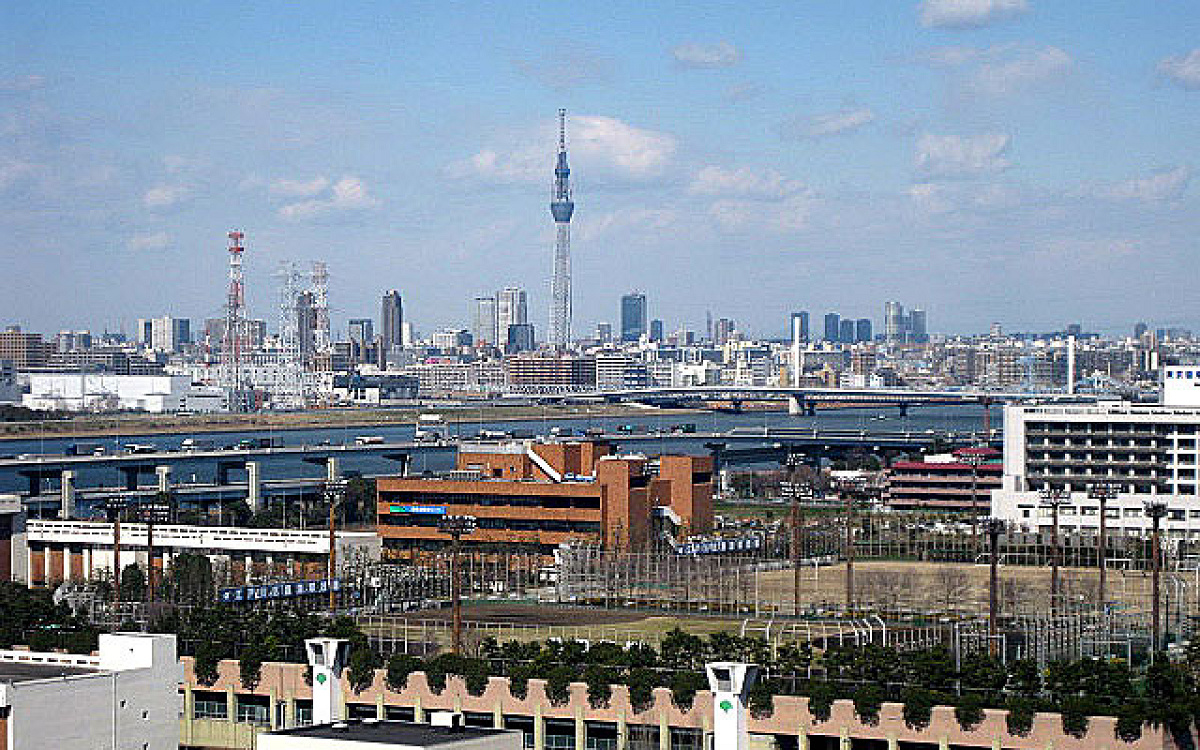 東京スカイツリーの見える北方面