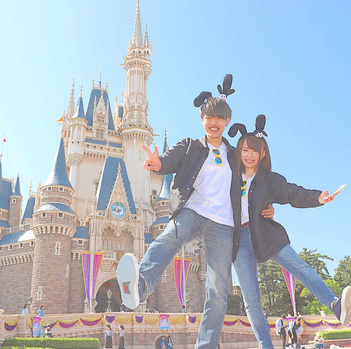 ディズニーペアルック 今年もたくさんありがとう♡ 最後は ディズニーランドで締めくくり