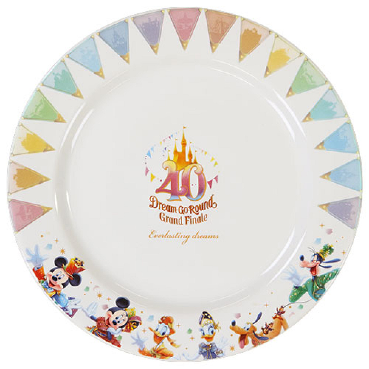 プレート（ディズニー40周年グランドフィナーレグッズ）| キャステル