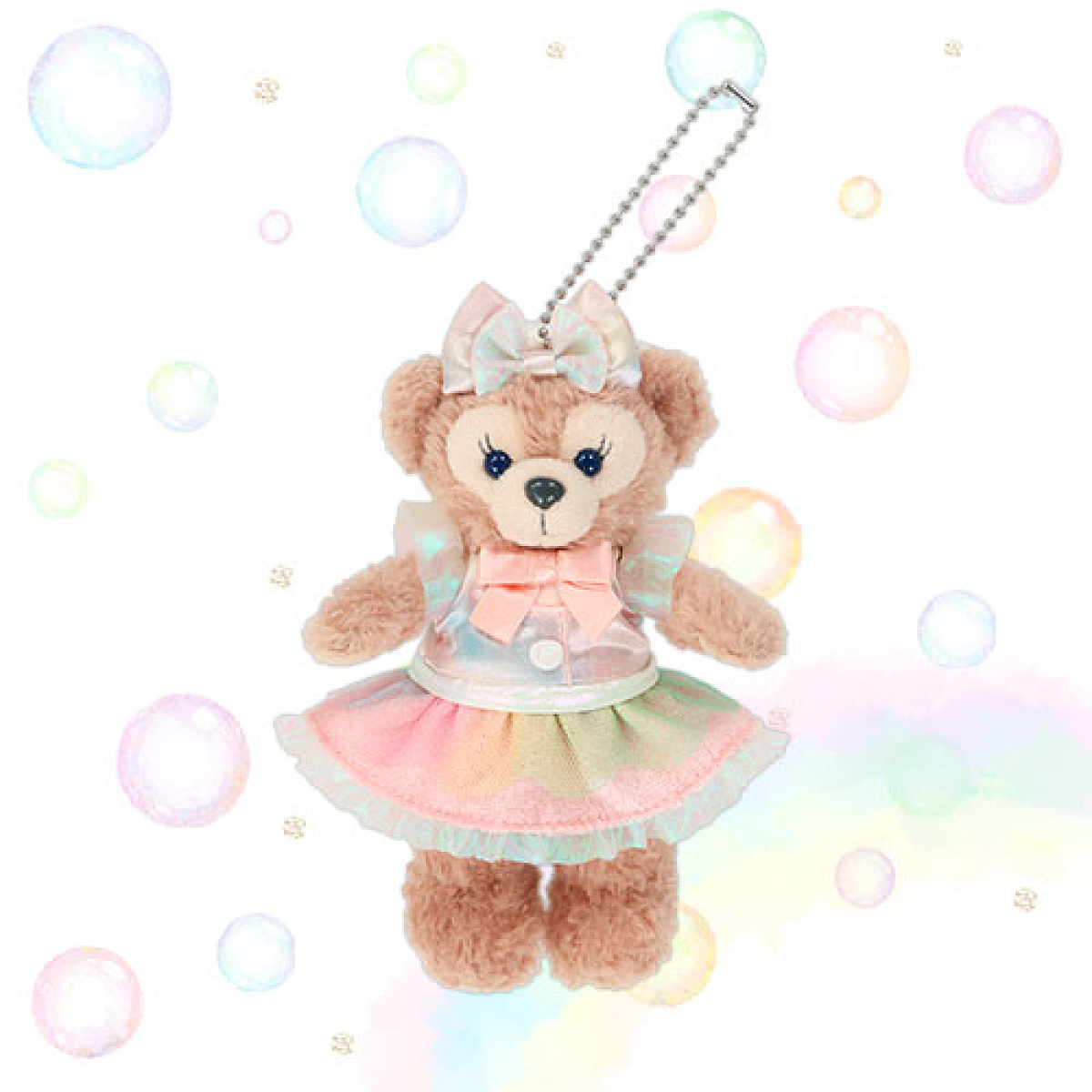 ぬいぐるみバッジ(ダッフィー20周年カラフルハピネスグッズ)