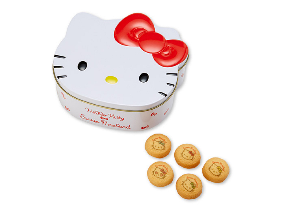 キティの顔の缶が可愛いプリントクッキー| キャステル | CASTEL
