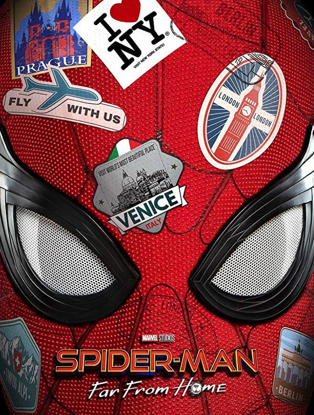 『スパイダーマン：ファーフロムホームの海外版ポスター』