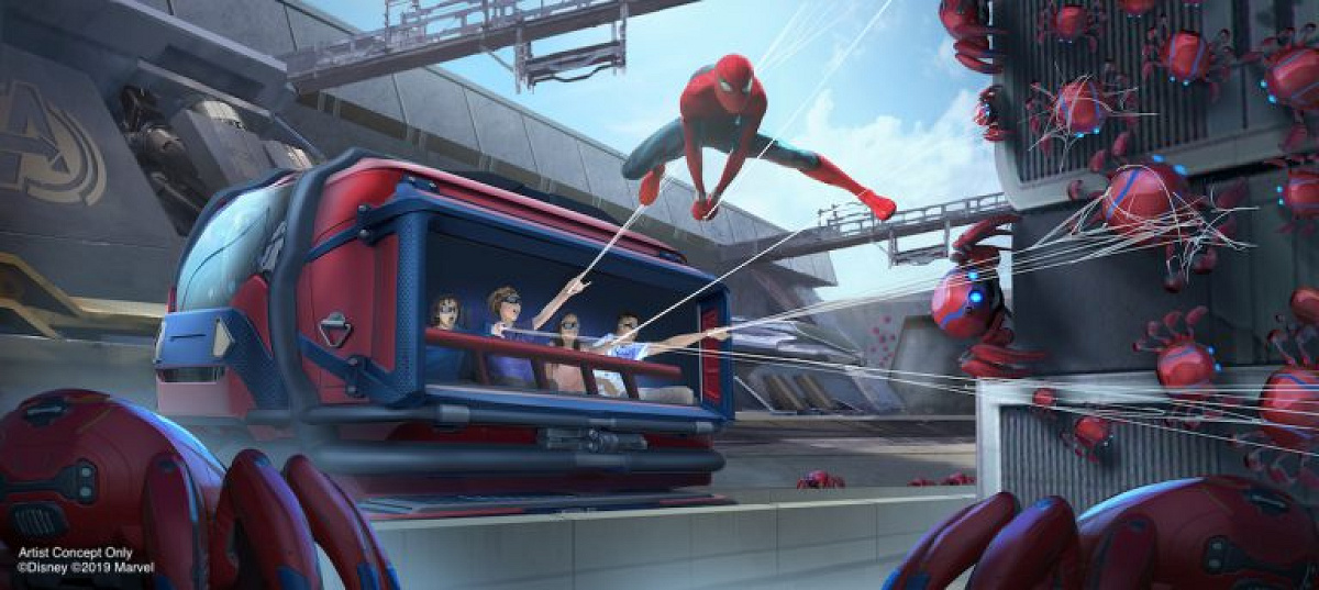 「スパイダーマン」のライド型アトラクション