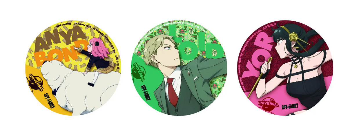 「SPY×FAMILYすぺしゃる1デイ・パス」についてくる缶バッジ