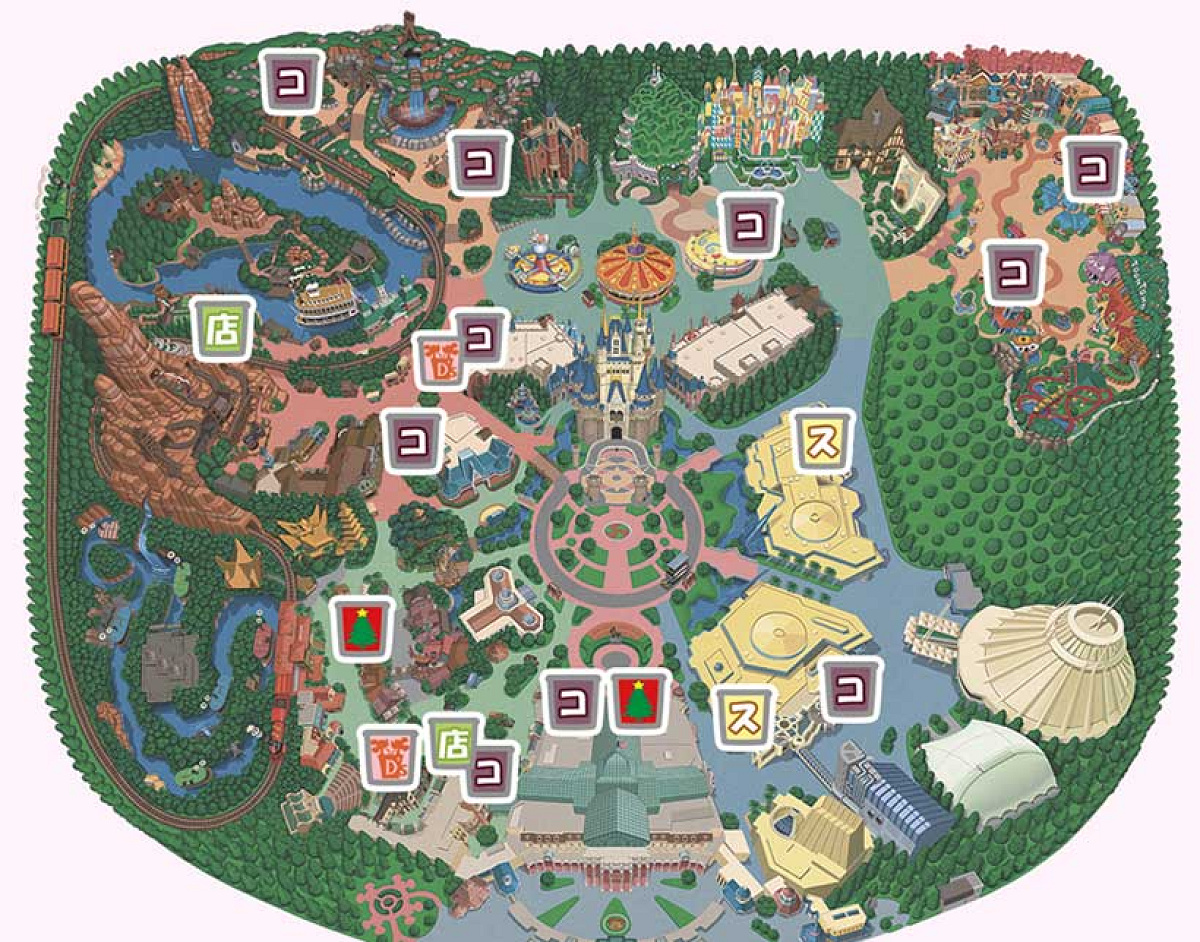 東京ディズニーランドドリンクマップ| キャステル | CASTEL ディズニー情報