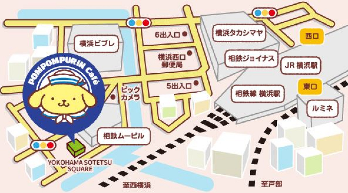 横浜店の地図