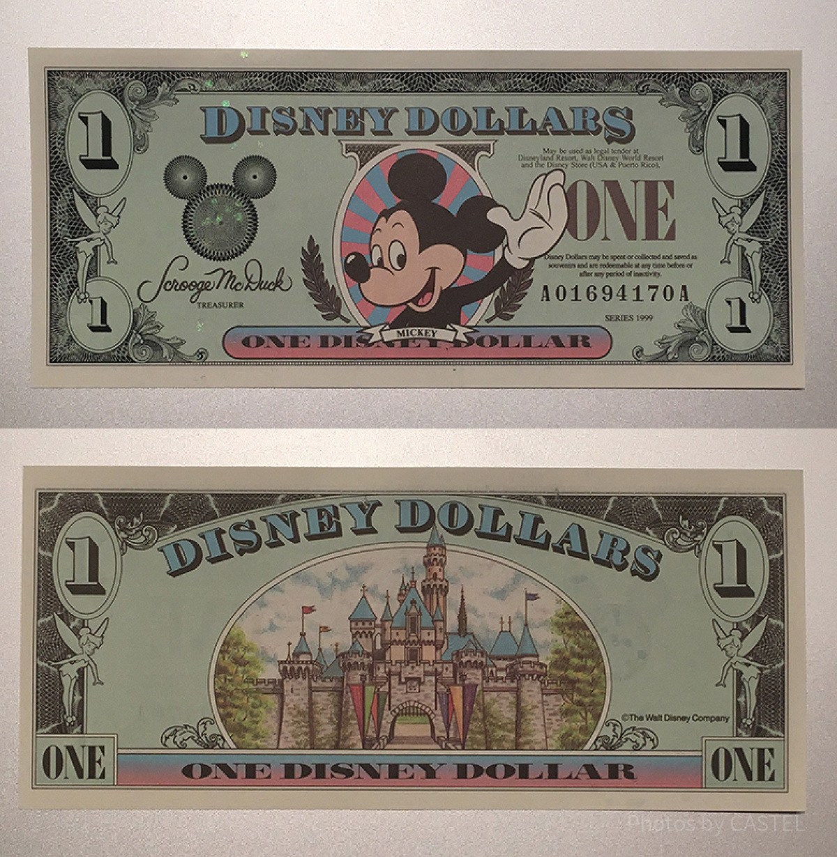1ドル紙幣：ミッキーデザイン