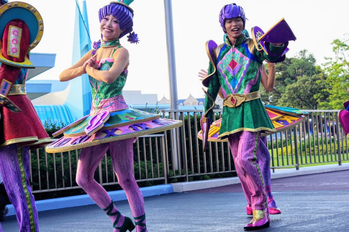 ディズニー ★ ユニベア シティ ホイップ & パフィ★時計柄ドレス タキシード ディズニー ☆ ユニベア シティ ホイップ & パフィ☆時計柄ドレス