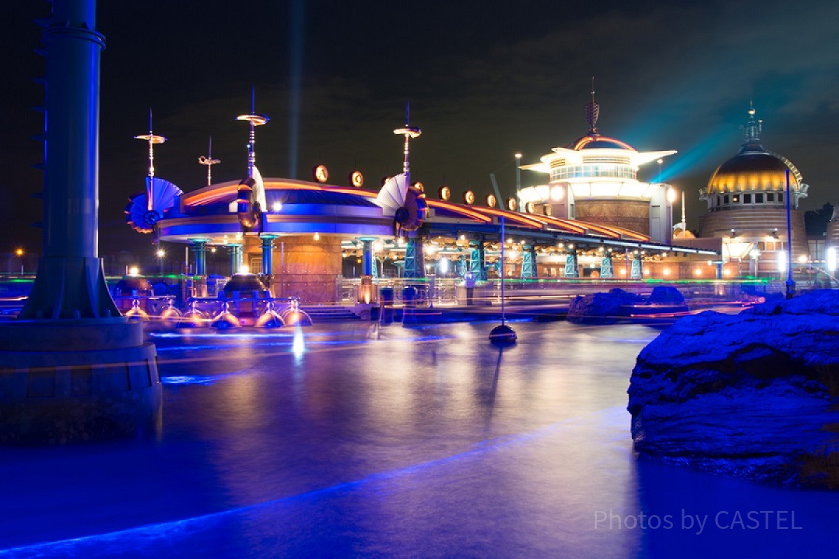 ライトアップしたアクアトピア| キャステル | CASTEL ディズニー情報