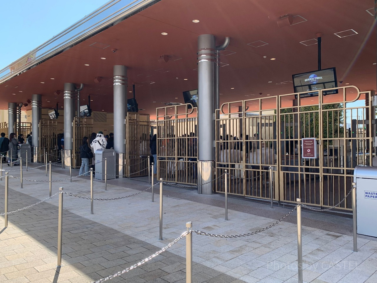 USJの手荷物検査場