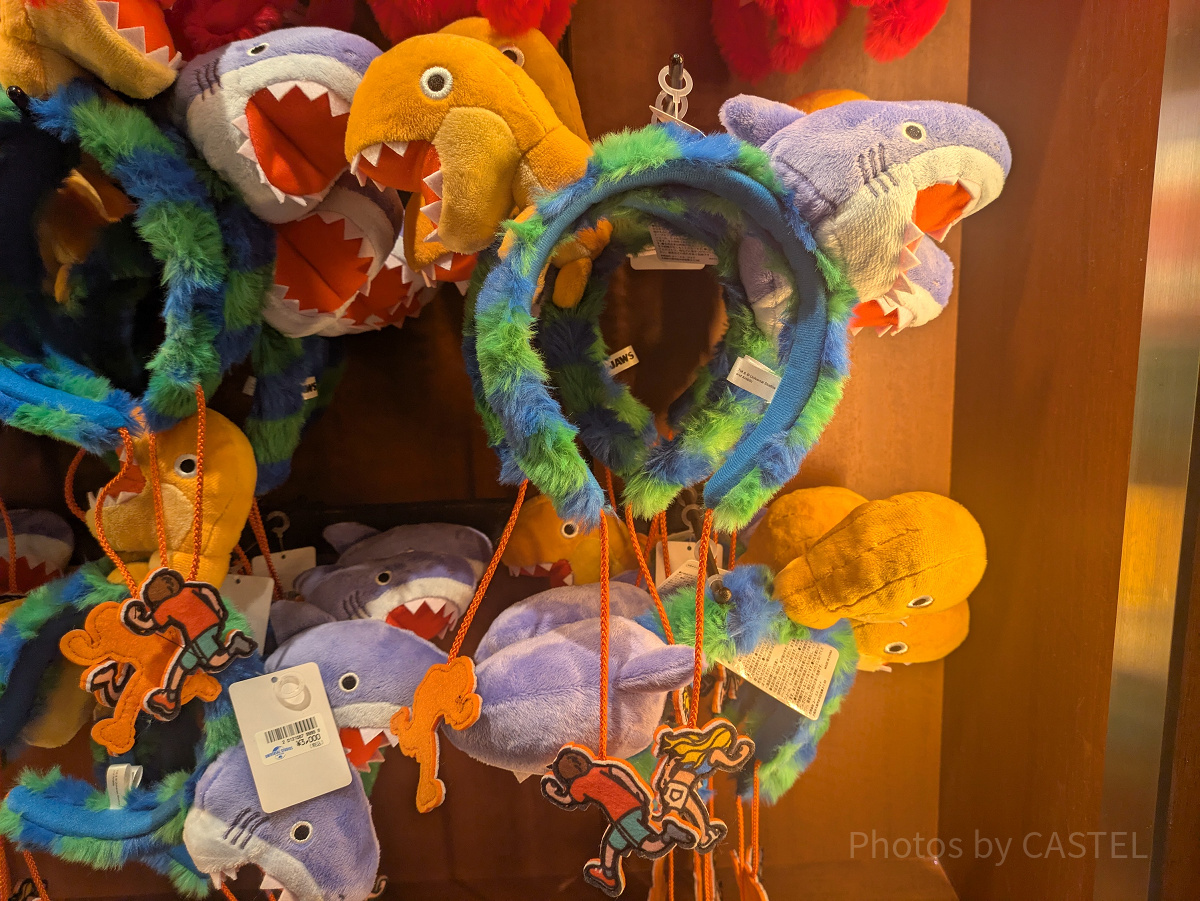 恐竜&ジョーズのぬいぐるみカチューシャ