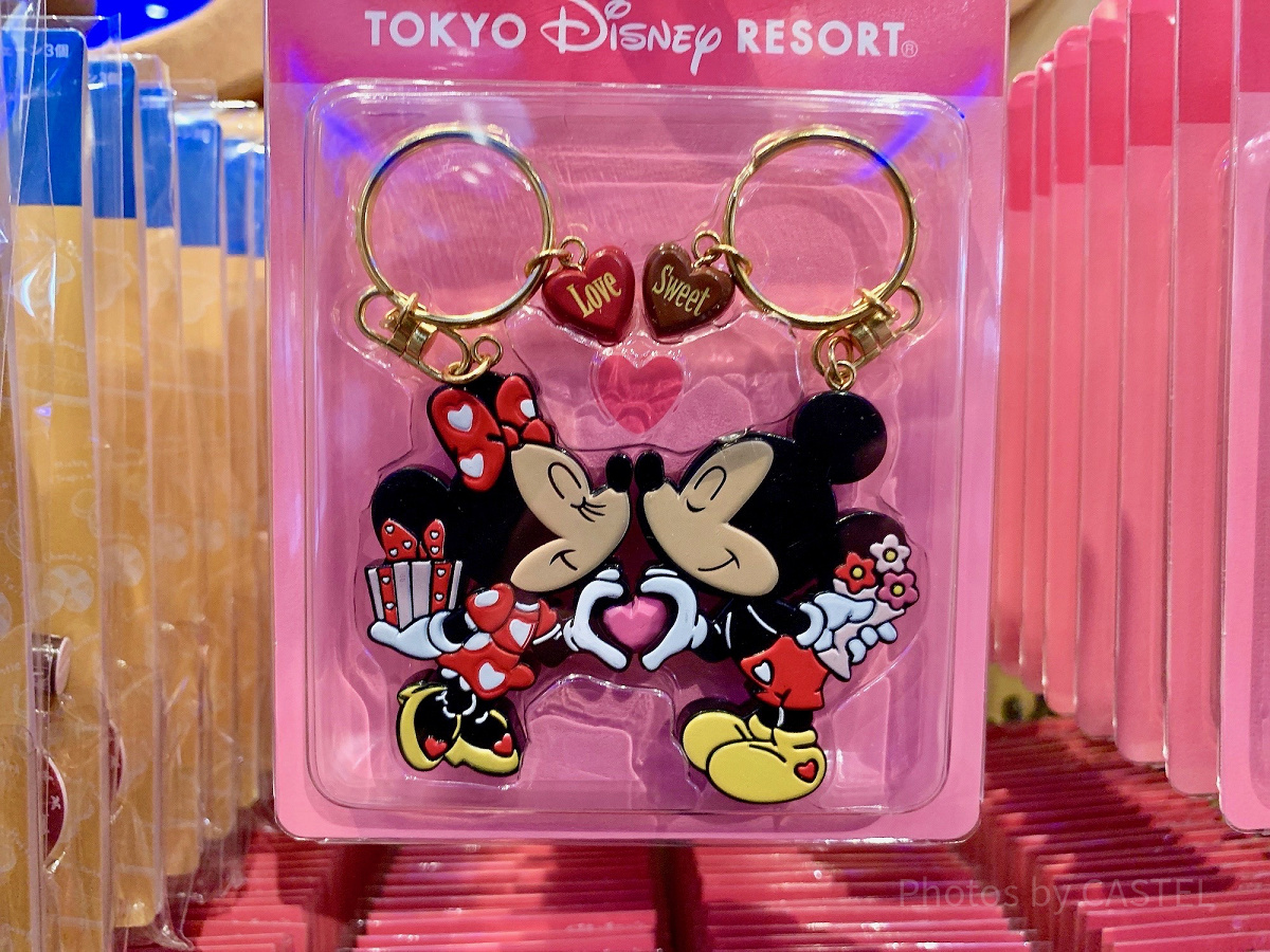 上海ディズニーランド スティッチ&エンジェル ペアキーチェーン