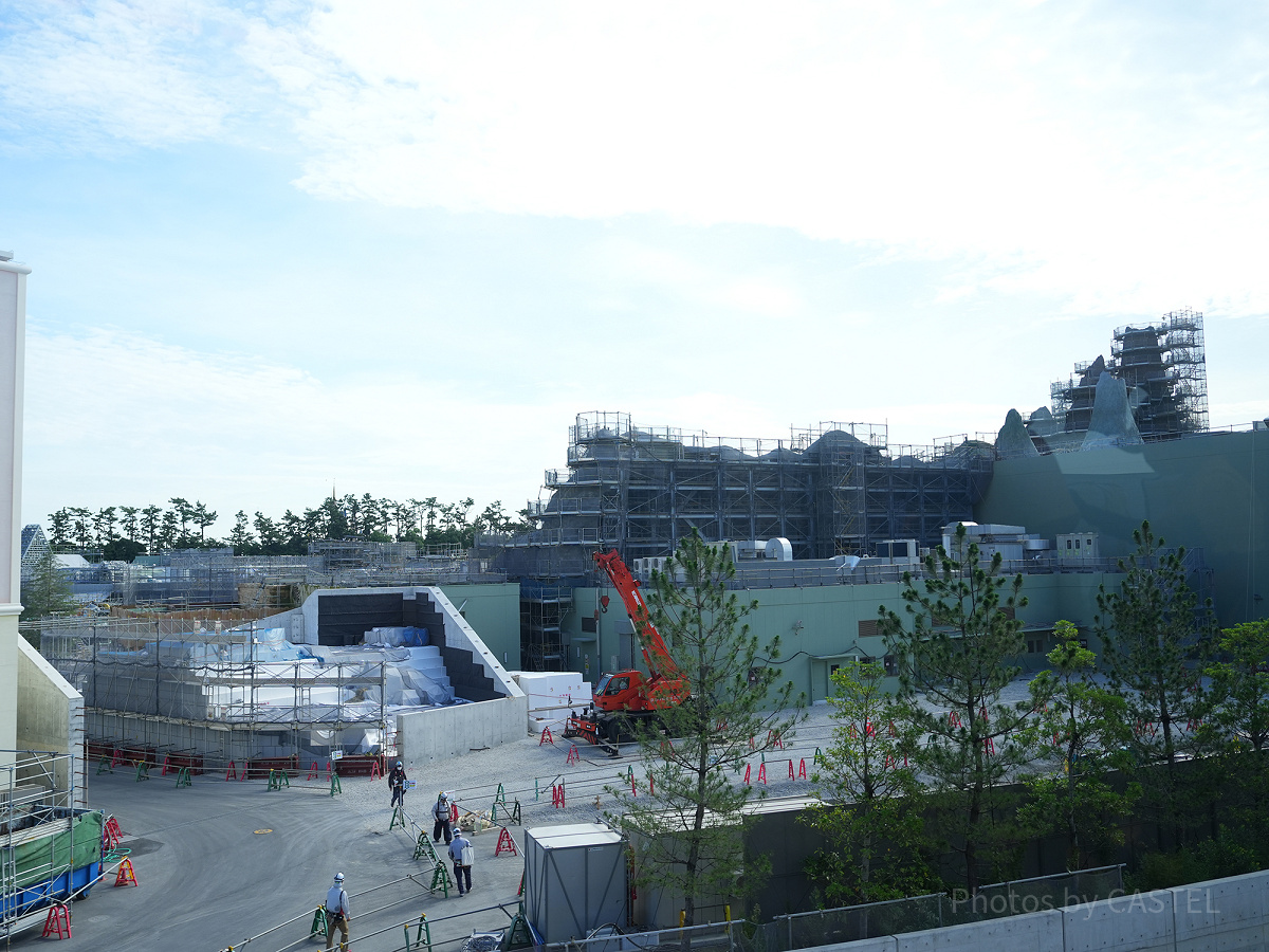 ファンタジースプリングス建設中の様子（2022年8月）