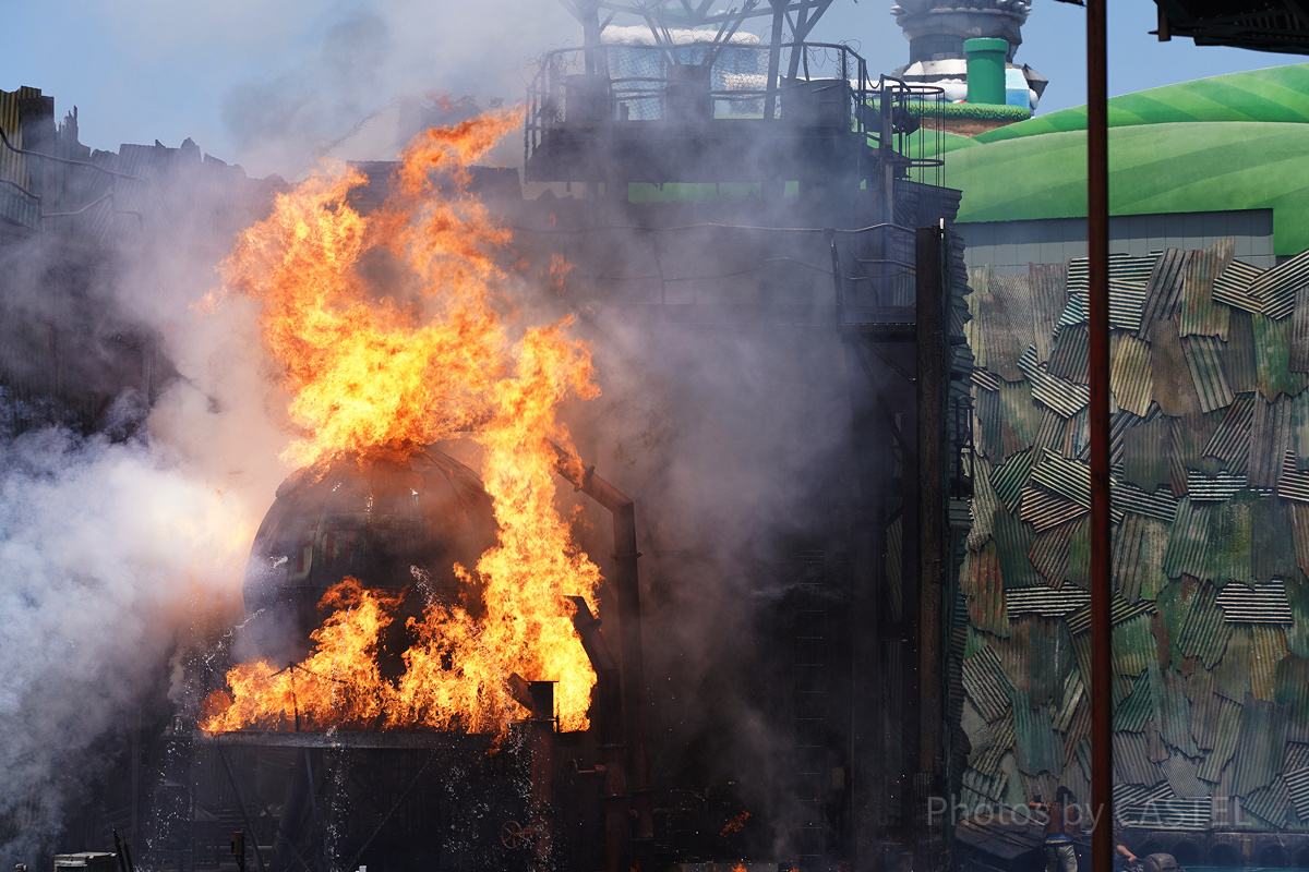 USJ「ウォーターワールド」の火炎爆発シーン