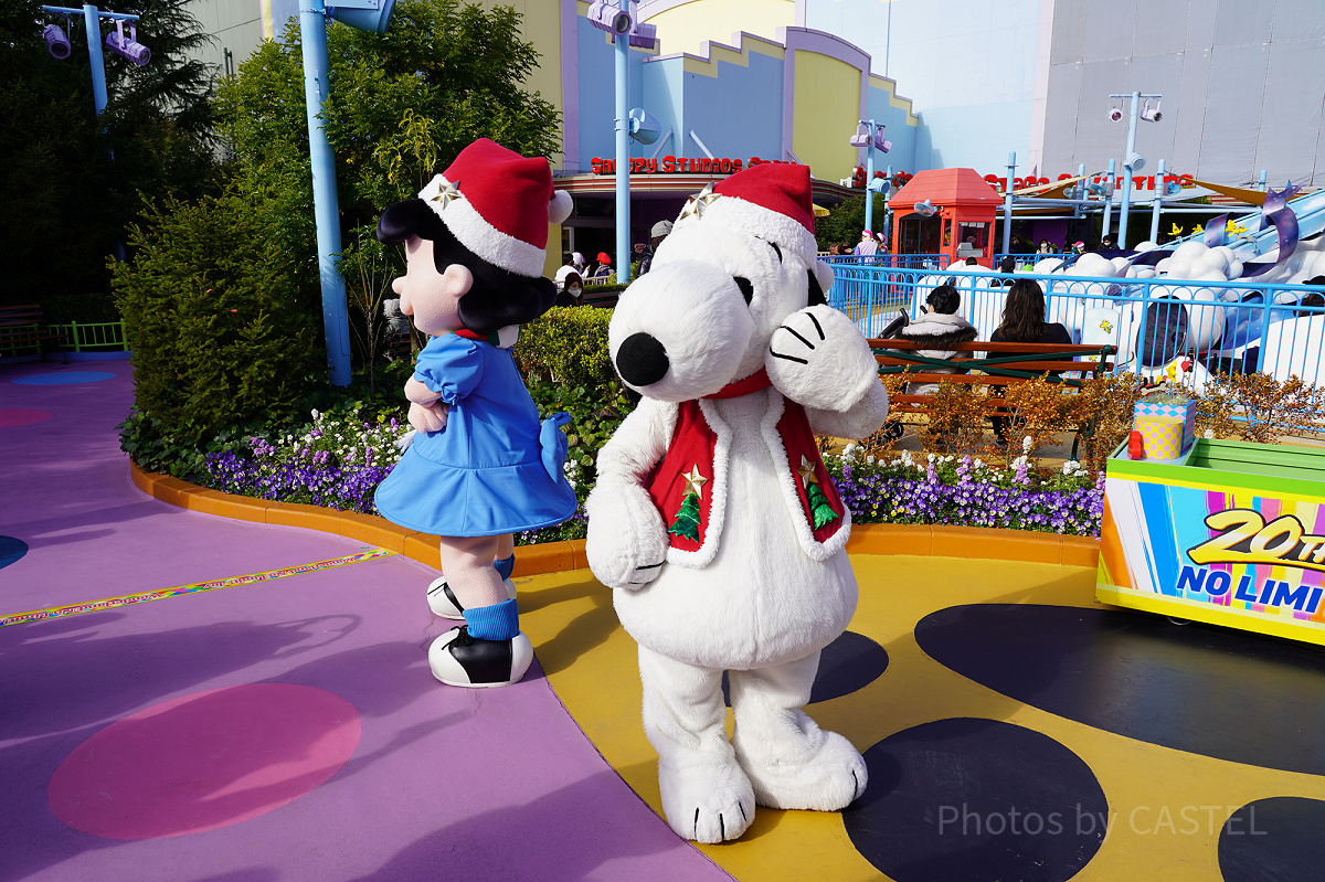 スヌーピーたちとのグリーティング