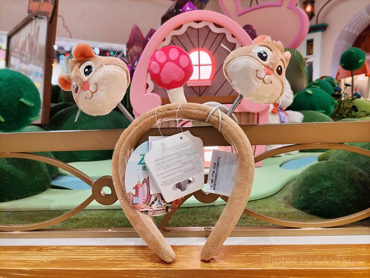 上海ディズニーカチューシャ：タビネズミ×パウプシクルカチューシャ