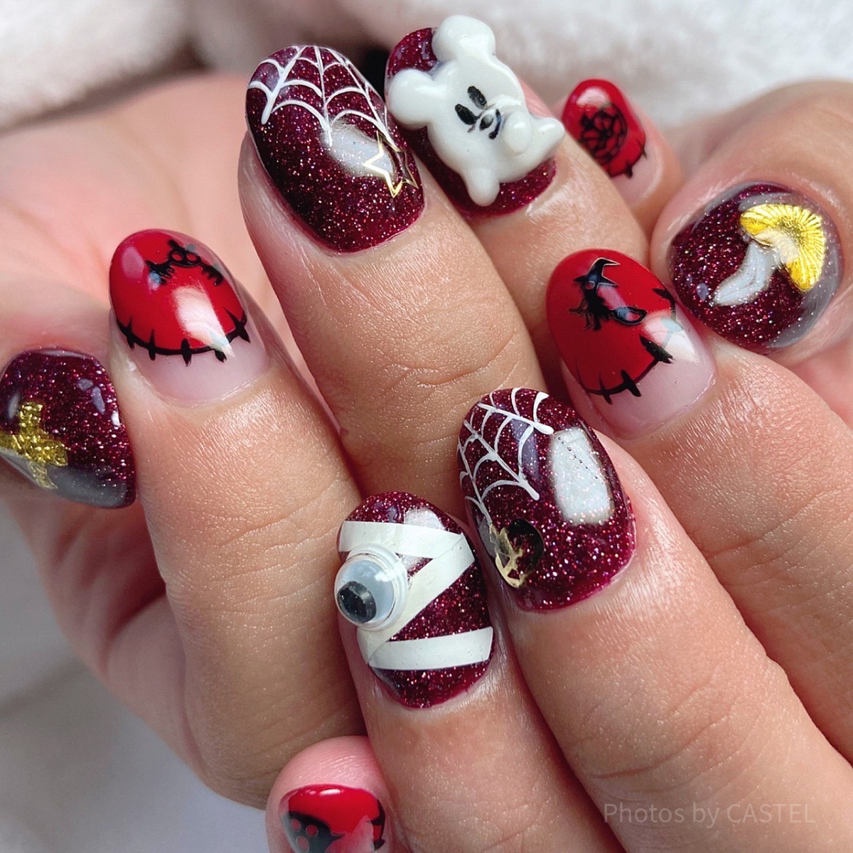 ハロウィンモチーフネイル