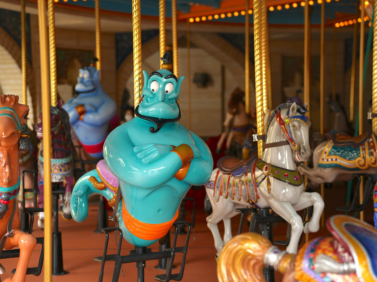 メリーゴーランドに乗って幻想的なひと時を