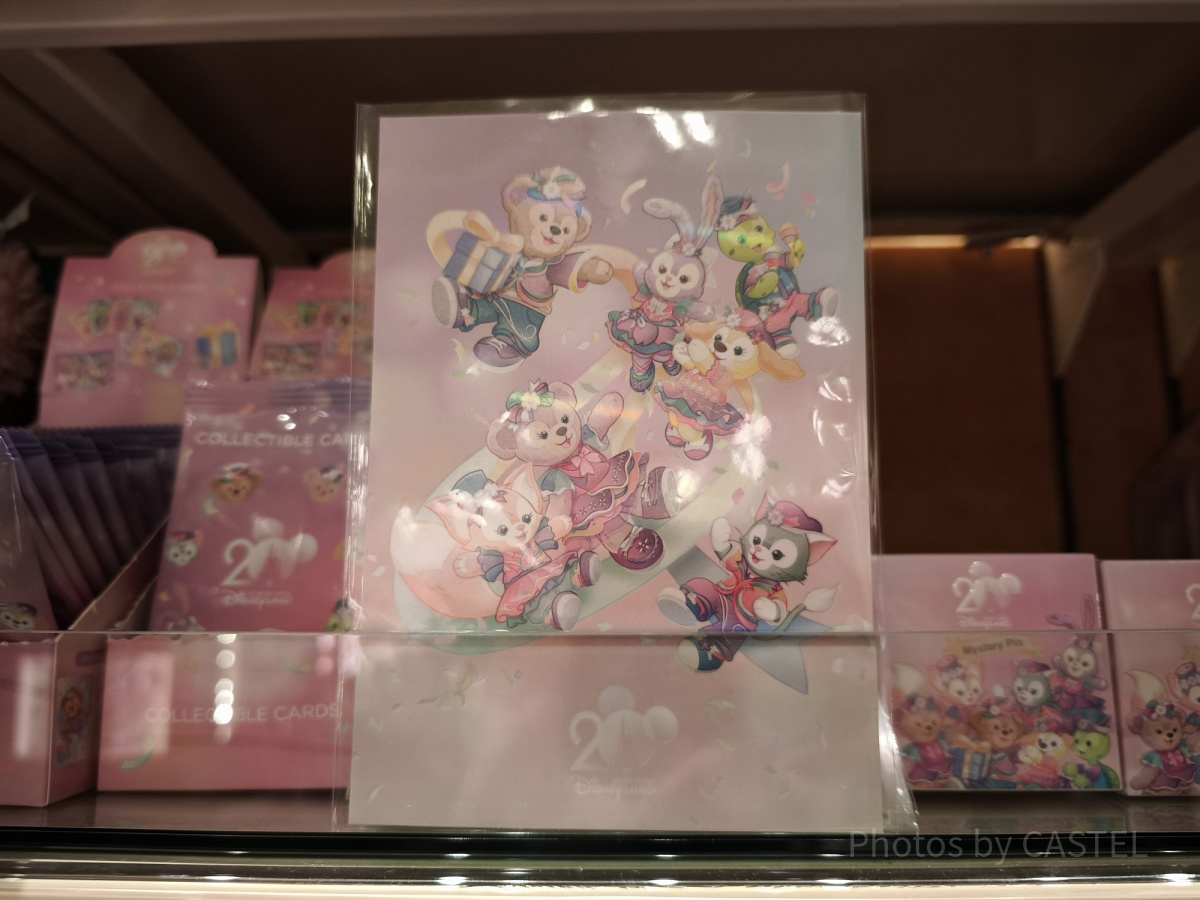 香港ディズニー20周年「ダッフィー＆フレンズ・グランドセレブレーショングッズ」：ポストカード
