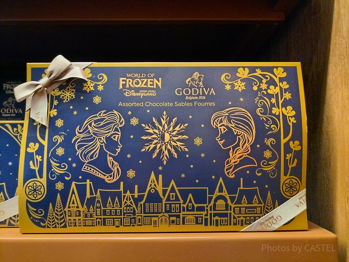 香港ディズニーアナ雪グッズ：【GODIVAコラボ】チョコレートサブレ（Ｌ）