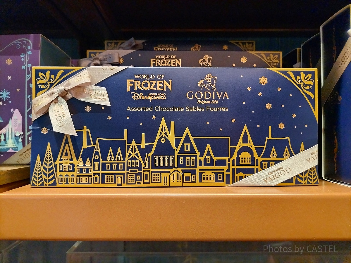 香港ディズニーアナ雪グッズ：【GODIVAコラボ】チョコレートサブレ（M