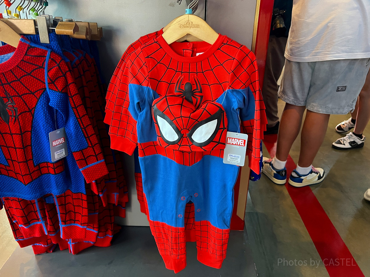 香港ディズニーマーベルグッズ：スパイダーマンなりきり部屋着