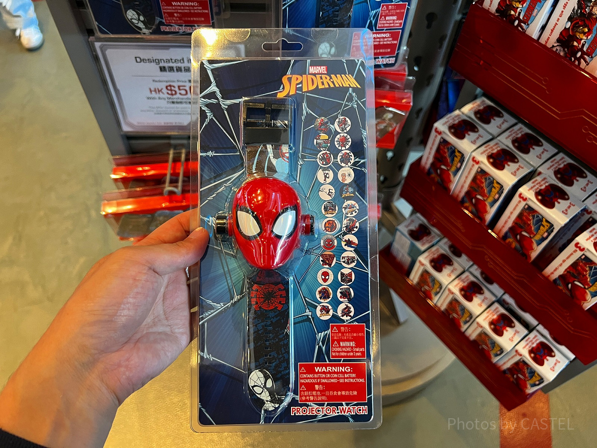 香港ディズニーマーベルグッズ：スパイダーマンのイラストウォッチ