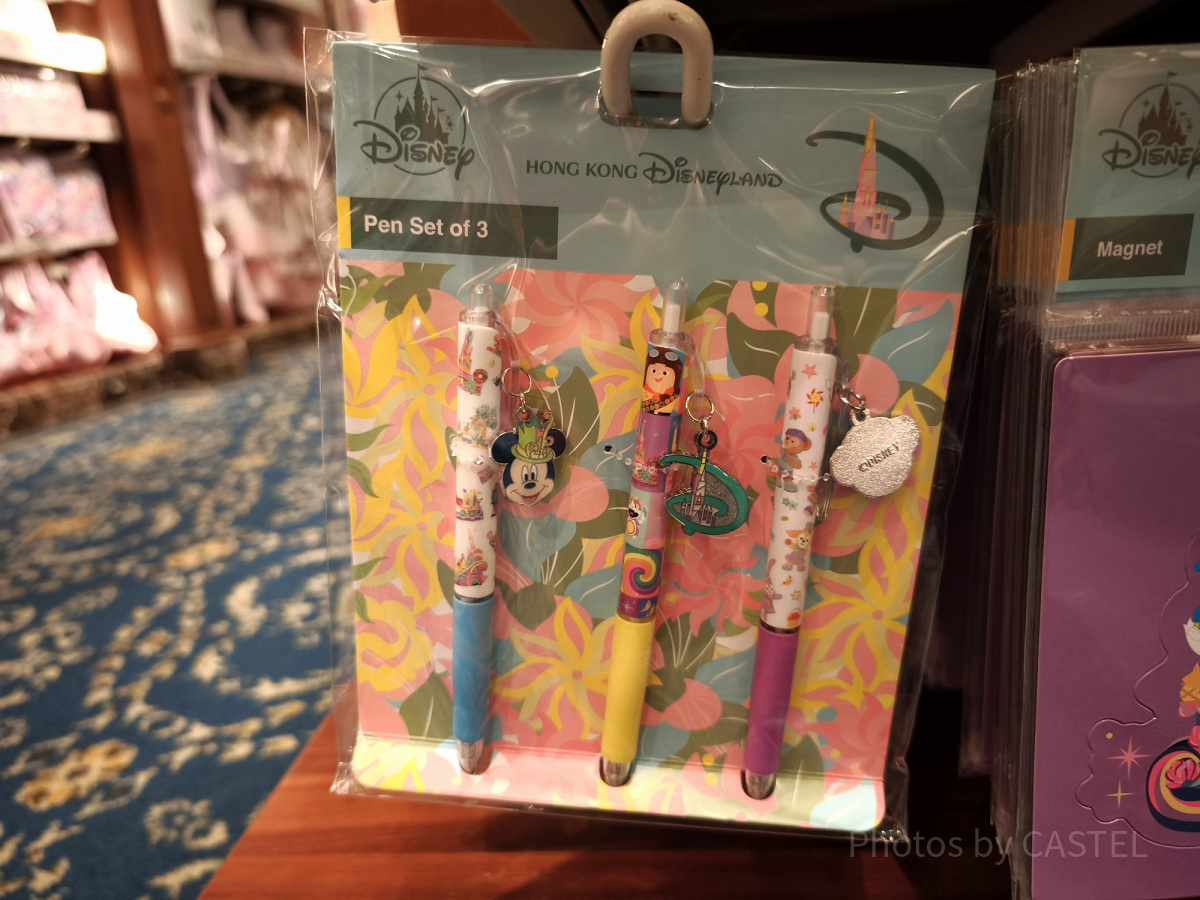 香港ディズニー20周年「フレンドタスティック」グッズ：ボールペン3本セット