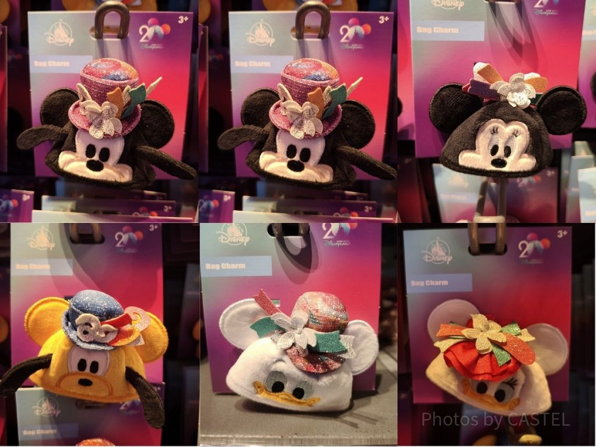 香港ディズニー20周年「ミッキー＆フレンズ・グランドセレブレーショングッズ」：バッグチャーム