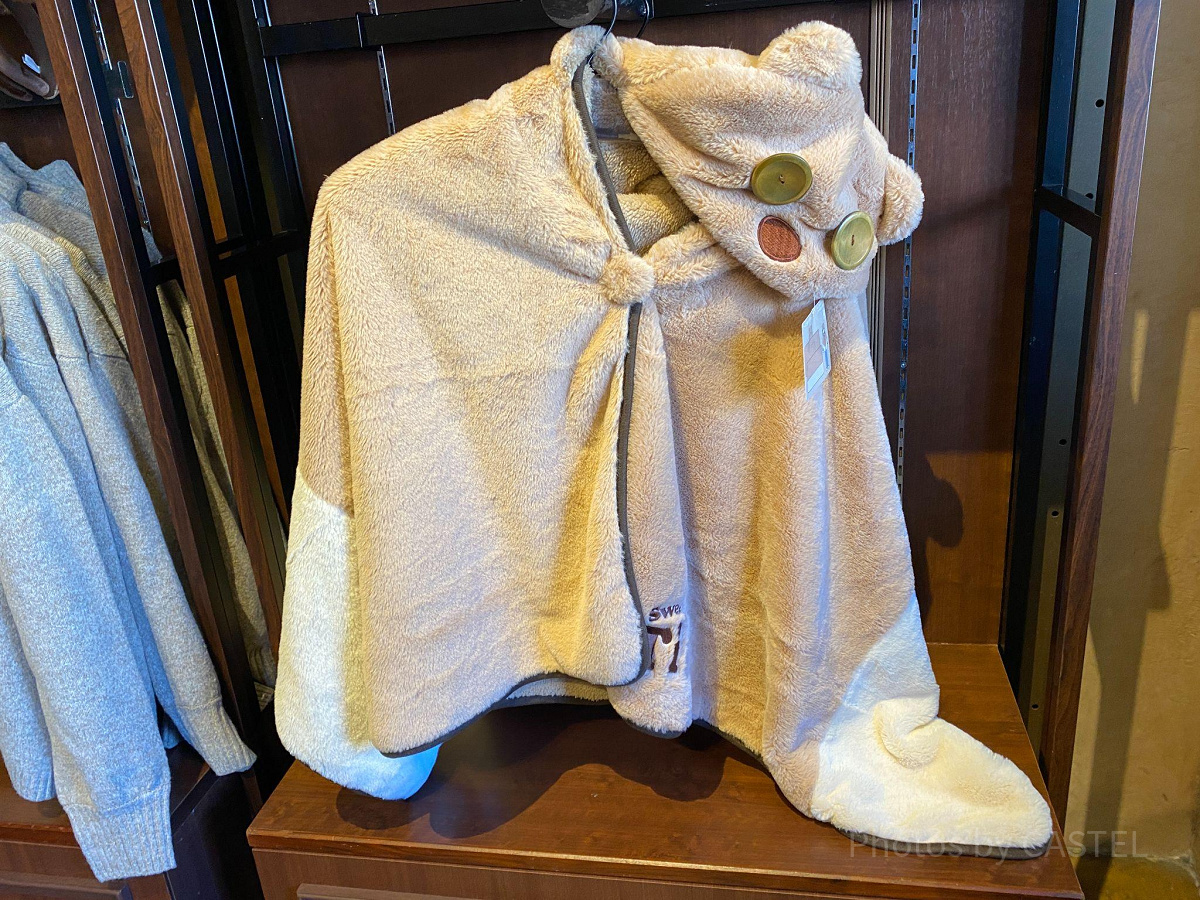 ティムのフード付きポンチョ（ベージュ×ホワイト）／USJティムグッズ