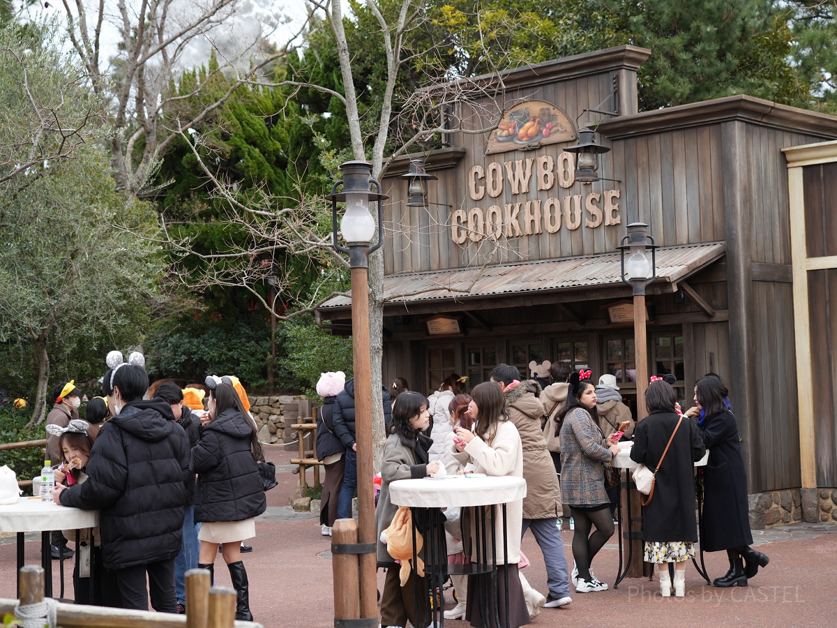 1月ディズニーランド混雑レポ：カウボーイ・クックハウス（14:00頃）