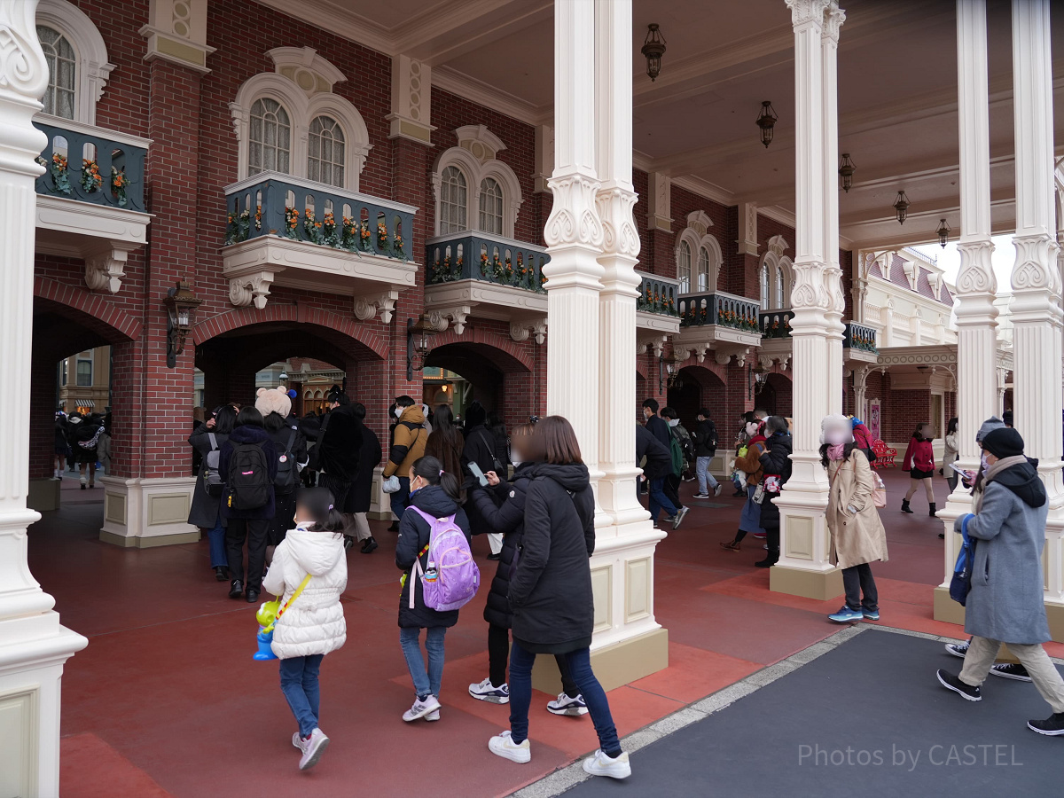 1月ディズニーランド混雑レポ：開園直後（8:15頃）